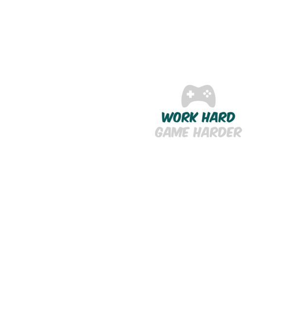 Work hard, game harder model galben neon pe tricou