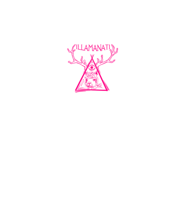 Illamanati model alb pe tricou