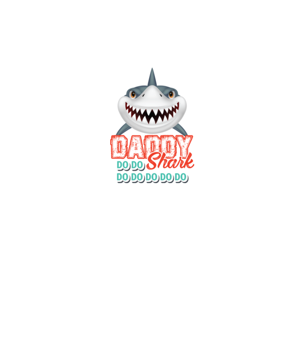 Daddy shark model gri pe tricou