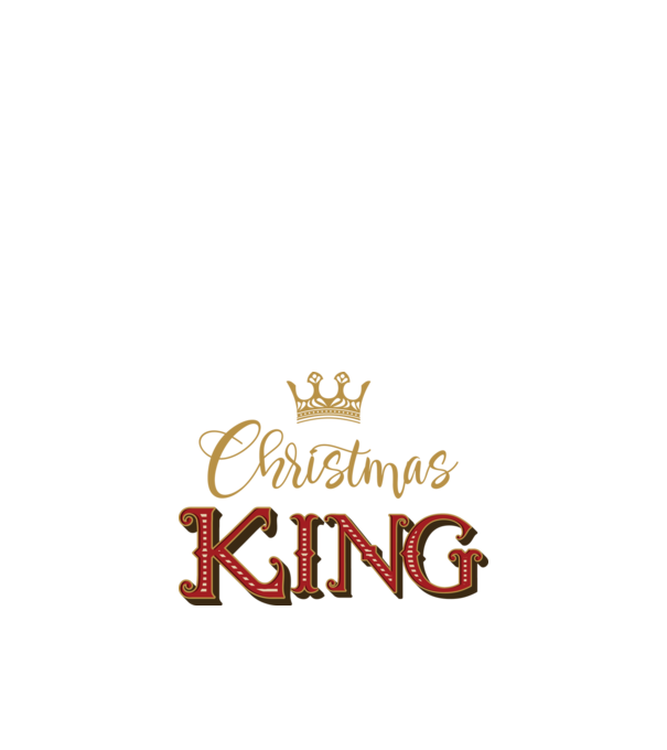 Christmas King model negru pe tricou