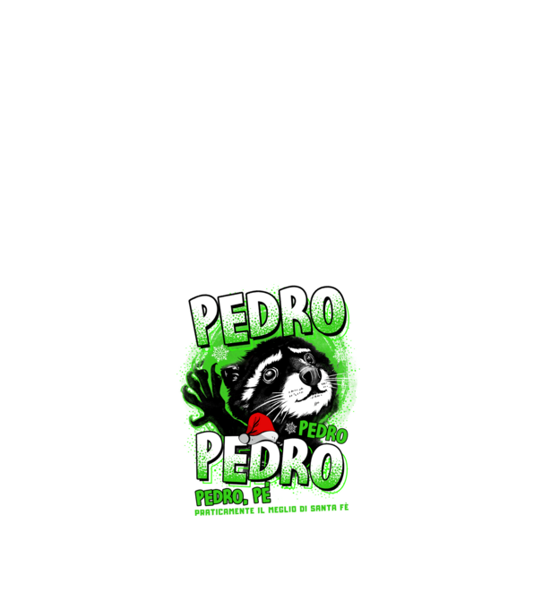 Pedro pedro christmas model alb pe tricou