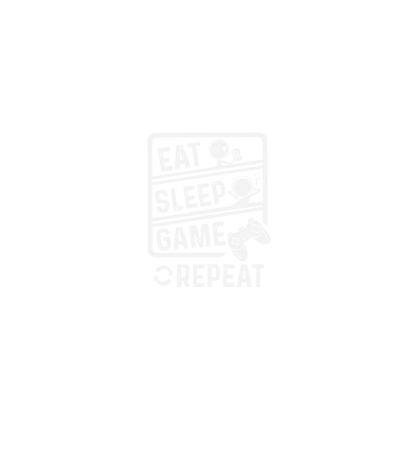 Eat sleep game repeat model negru pe tricou