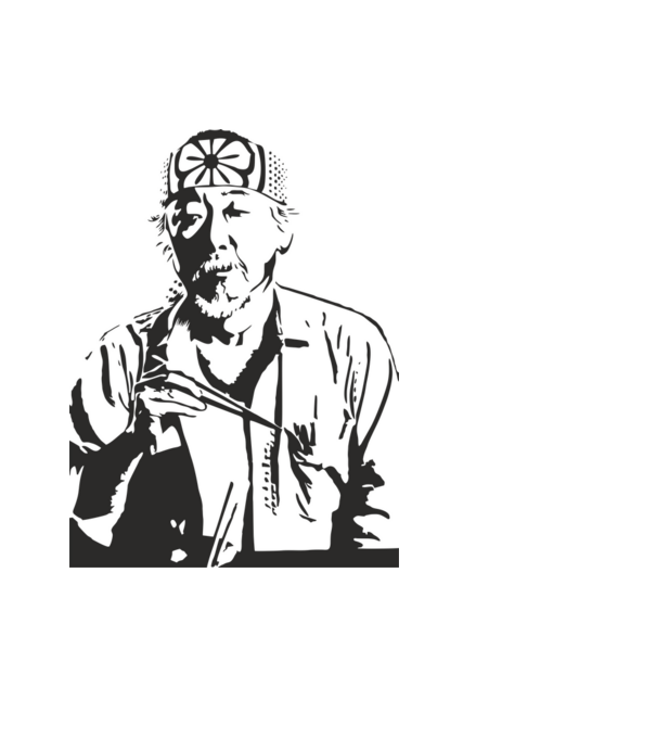 Miyagi cobra kai model negru pe tricou