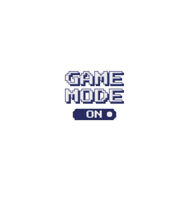Gamer - Game mode on model negru pe tricou