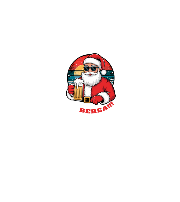 Ho ho ține mi berea! Negru model negru pe tricou
