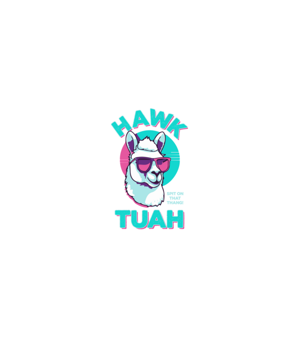 Hawk tuah llama retro sunglasses model mov pe tricou
