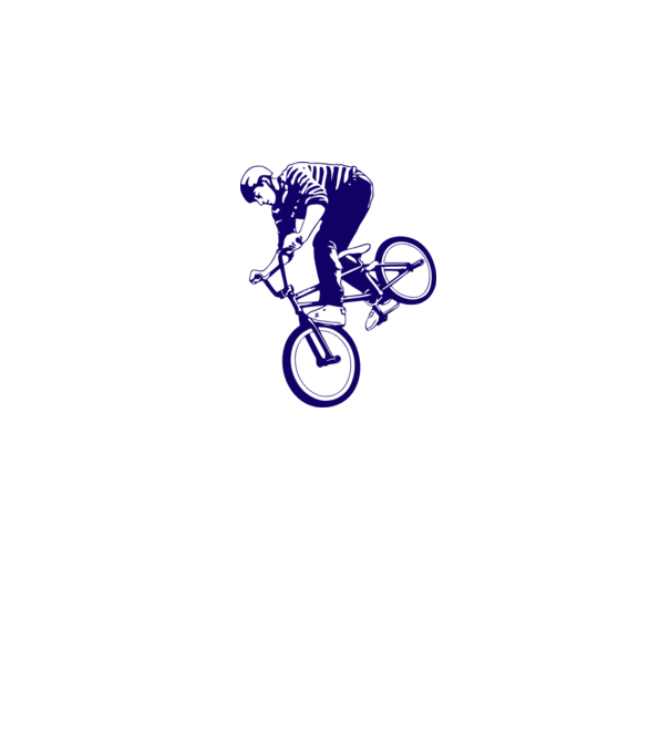 BMX stunt model gri pe tricou