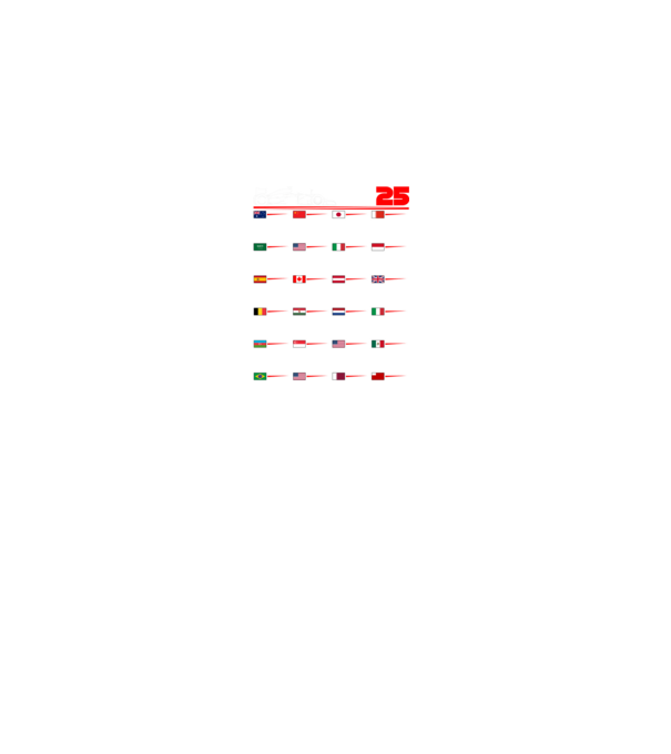 F1 calendar 2025 negru model negru pe tricou