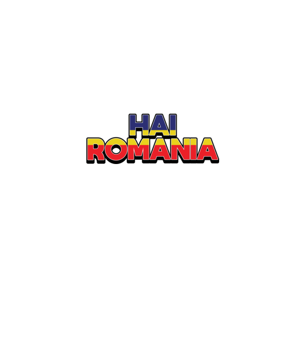 Subtitlu Hai Romania model alb pe tricou