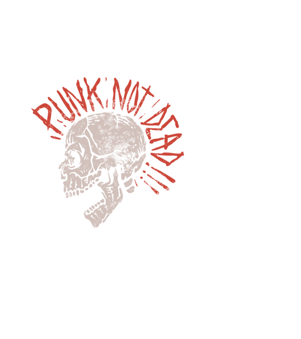 Punk Not Dead model negru pe tricou