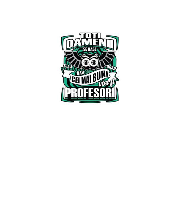 Toți oamenii profesori model negru pe tricou