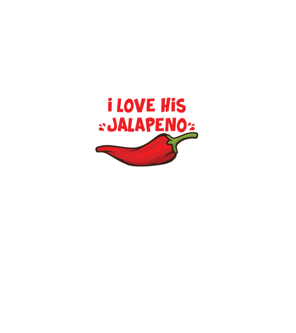 Couple JALAPENO model alb pe tricou