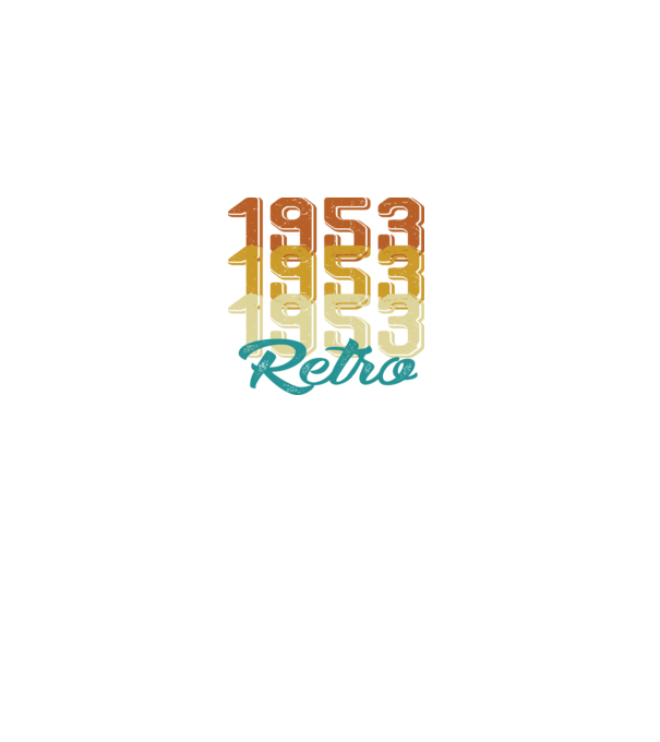 Retro 1953 model negru pe tricou