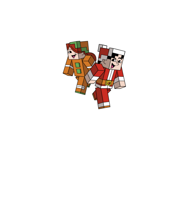 Minecraft christmas ugly sweater model negru pe tricou