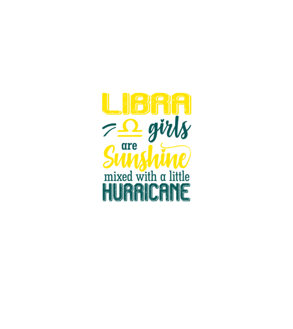 Sunshine with Hurricane LIBRA model negru pe tricou