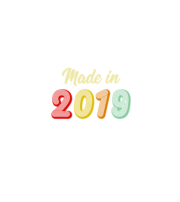 made in 2019 retro model negru pe tricou