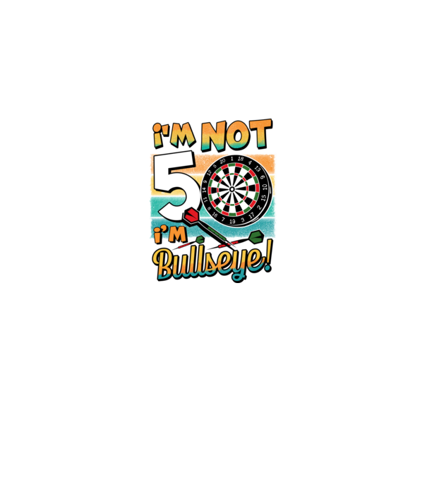 Darts Birthday 50 years old model negru pe tricou