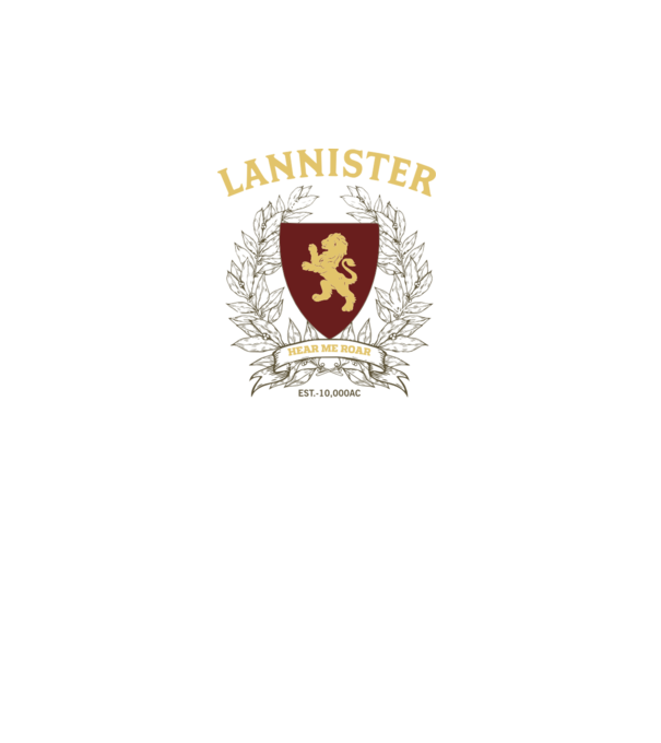Lannister model gri pe tricou