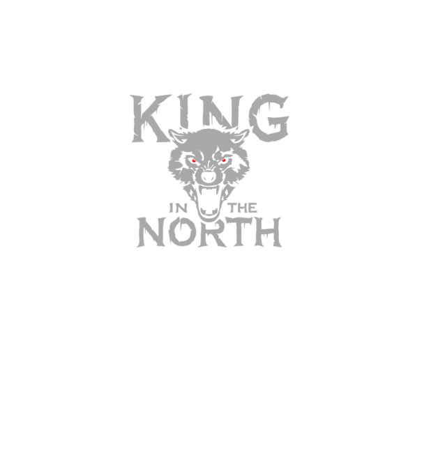King In The Noth model negru pe tricou