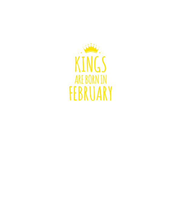 Kings are born in - February model roșu pe tricou