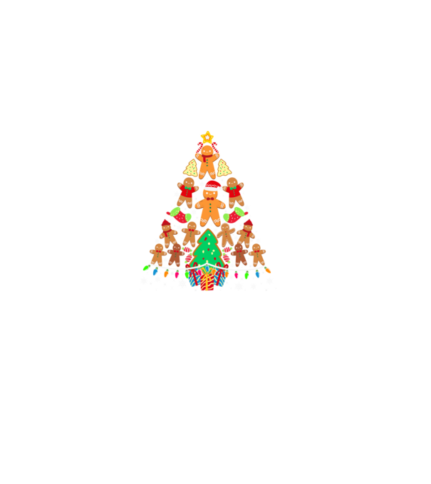 Cookie christmas tree model negru pe tricou