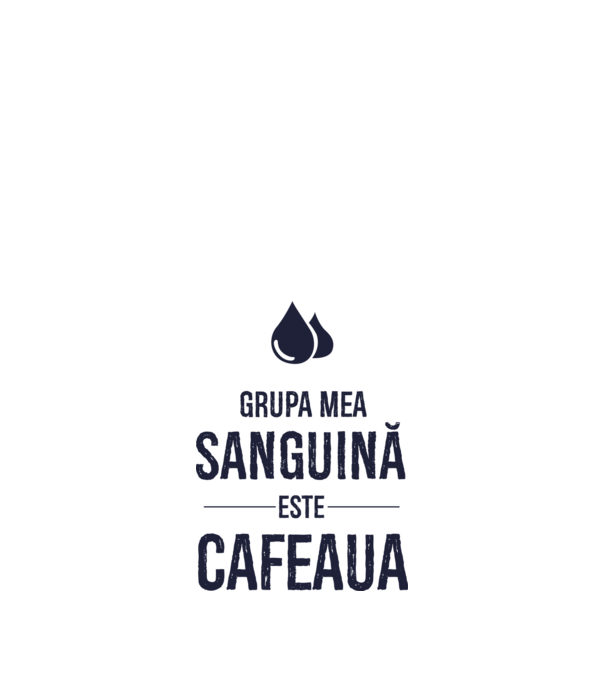 Grupa mea sanguină este cafeaua model nisipiu pe tricou