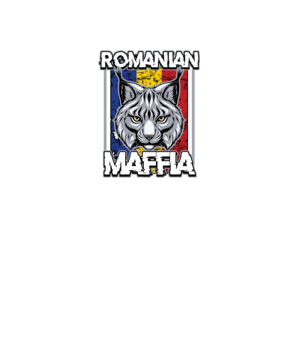 România maffia model negru pe tricou