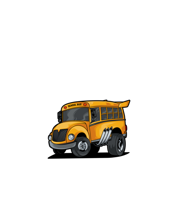Autobuze model alb pe tricou