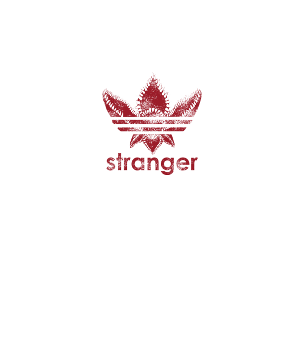 stranger things logo model negru pe tricou