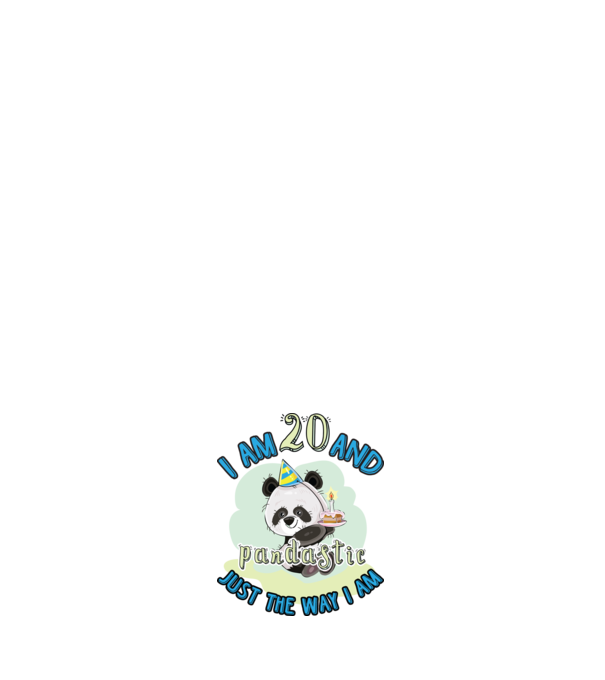 PANDASTIC 20 model negru pe tricou