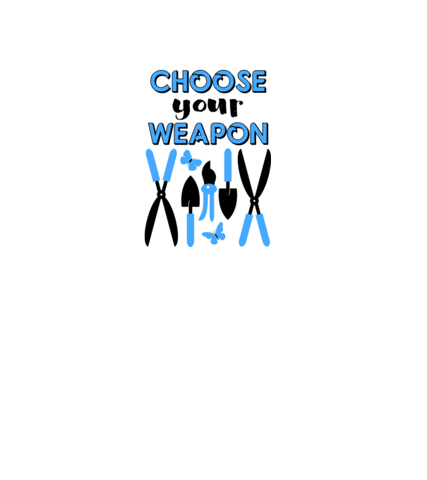 Choose your weapon model alb pe tricou