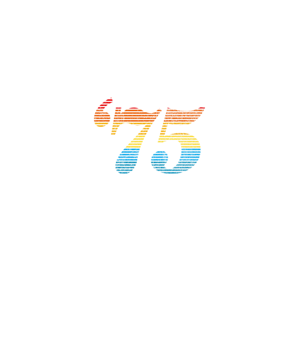 Retro Birthday 1975 model negru pe tricou