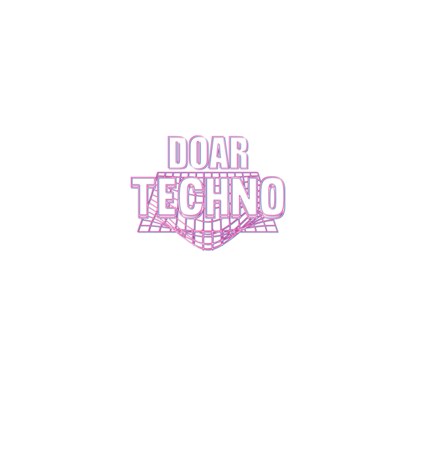 Doar techno model negru pe tricou