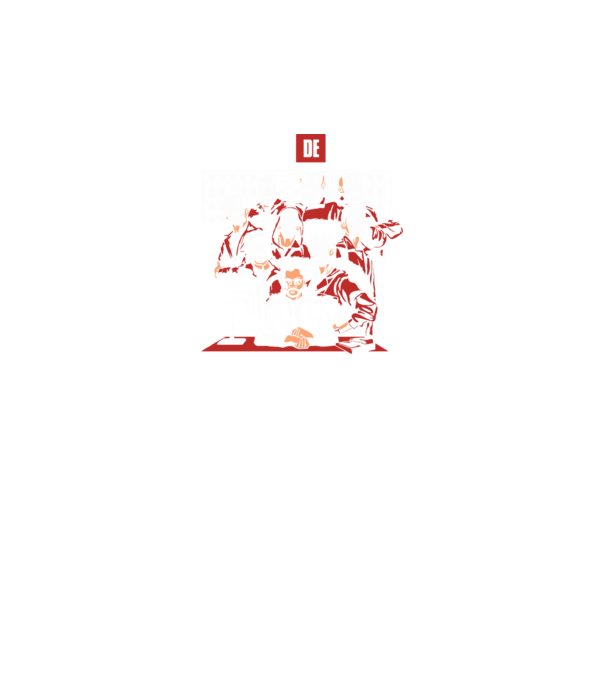 La casa de papel grupo model negru pe tricou