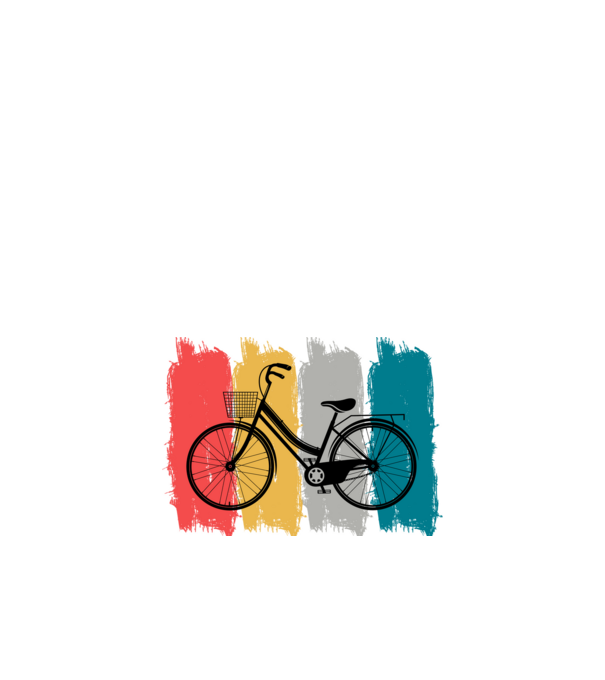 Retro city bike model negru pe tricou