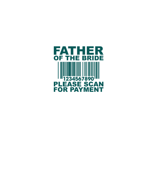 Father of the bride model alb pe tricou