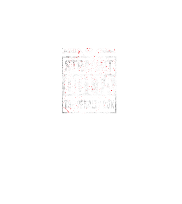 Straight outta the penalty box model negru pe tricou