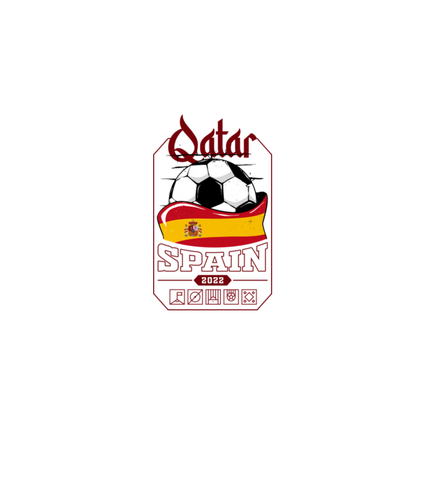 Qatar teams Spain model negru pe tricou