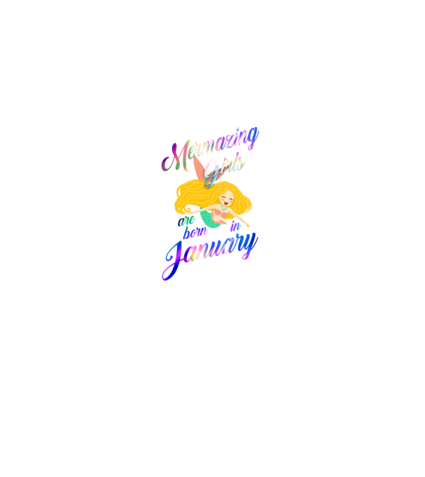 Mermazing girls are born january model negru pe tricou