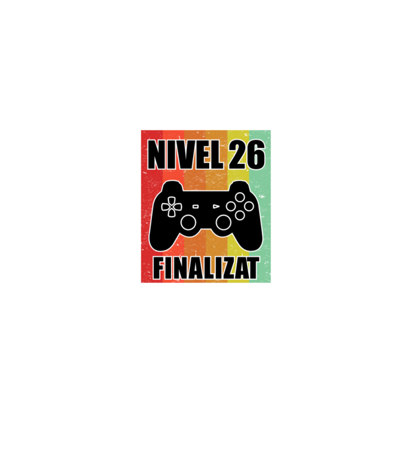 Nivel 26 finalizat model negru pe tricou