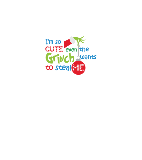 So cute Grinch model alb pe tricou