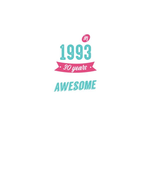 Made in 1993 model negru pe tricou