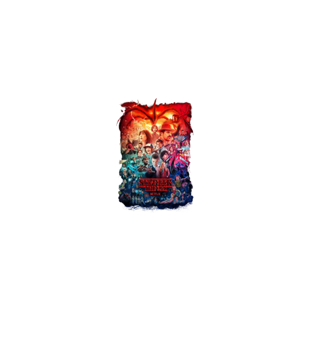 stranger things tribute poster2 model negru pe tricou
