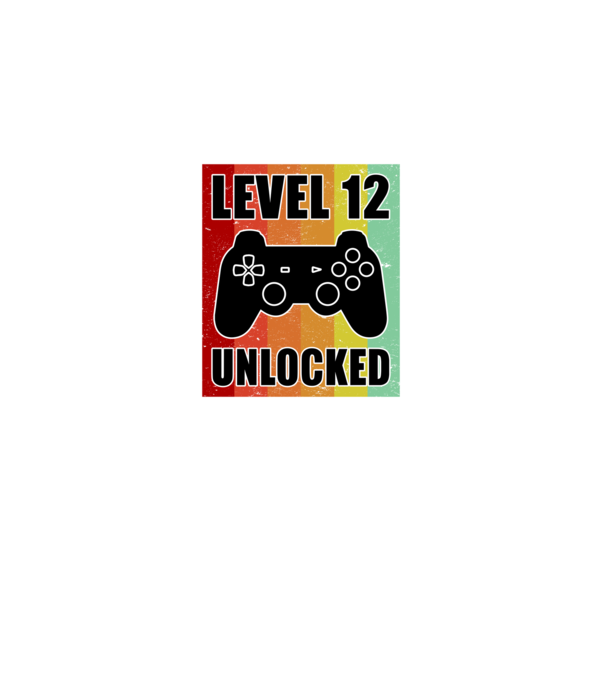 level 12 unlocked retro gamer model negru pe tricou