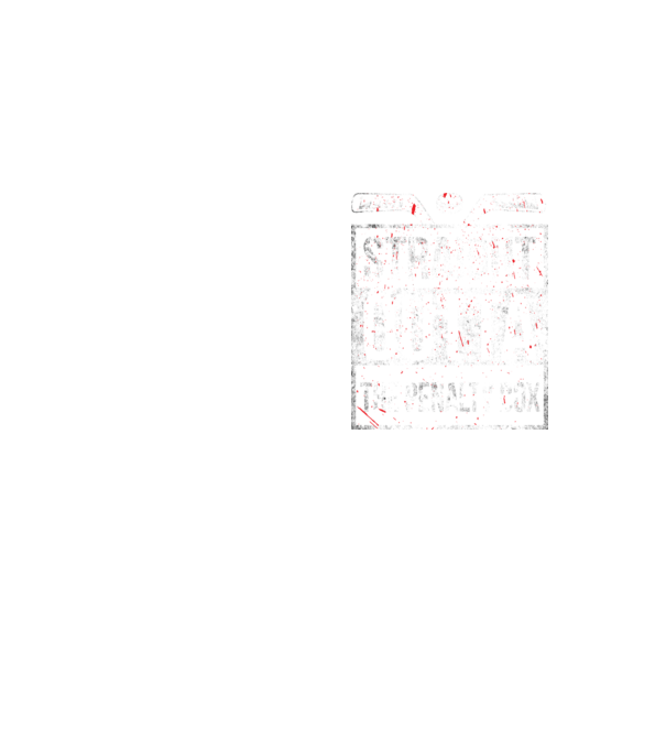 Straight outta the penalty box model galben neon pe tricou