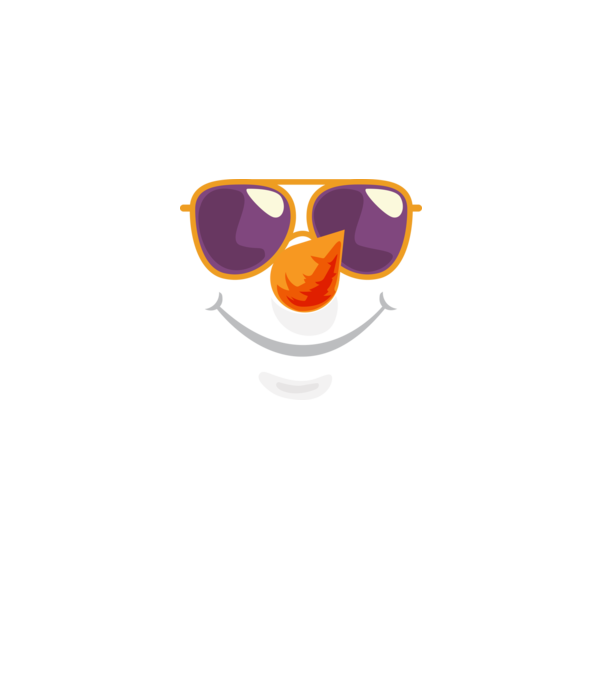 Snowman face model alb pe tricou