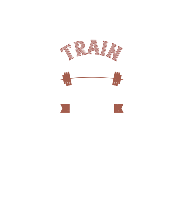 Train Hard model negru pe tricou