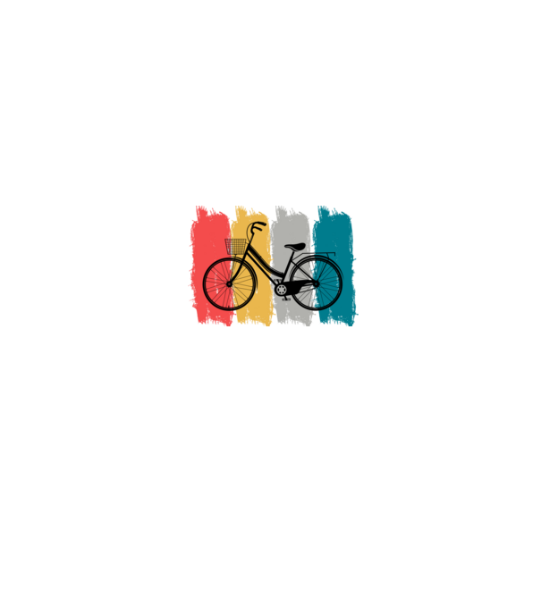 Retro city bike model negru pe tricou