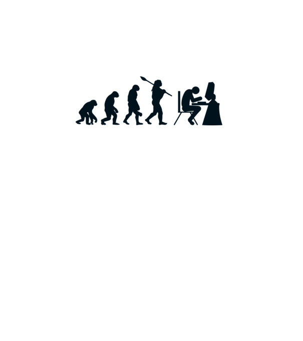 Game evolution model alb pe tricou