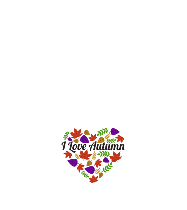 I love autumn model negru pe tricou